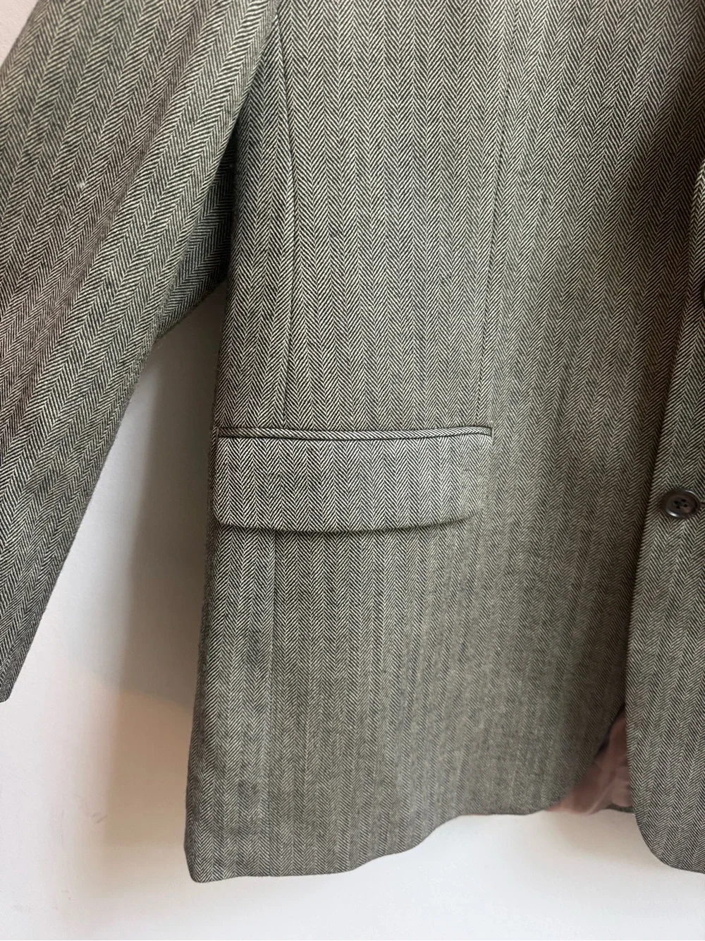 Ralph Lauren Gray Pinstripe Sport Coat Trendy Blazer Coat